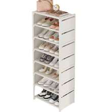 1pc Multi-Tier Shoe Rack, Simple Home Entryway Storage Organizer, Space-Saving Shoe Cabinet For Small Apartments - Multicolor - View 8