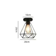 1 đèn trần công nghiệp cổ điển phong cách Bắc Âu đơn/3 đầu cho phòng ăn, quầy bar, phòng ngủ - Đèn chùm sắt - Xem 13