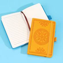 Carnet de notes portable de style rétro format A6, mini bloc-notes minimaliste de poche, pages intérieures à grille blanche, petit journal intime, cahier de croquis, cadeau de récompense pour étudiant, 8 options de couleurs, fournitures scolaires, rentrée des classes