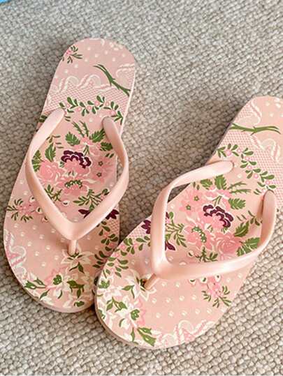 Summer Candy Slippers, Stylish Lightweight Summer Beach Flat Slippers, Comfortable Indoor And Outdoor Holiday Slippers