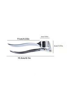 1 pieza Prensa de ajo de metal exprimidor manual de jengibre, utensilios de cocina