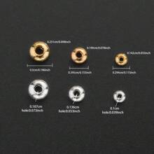 100pcs 5mm Antique Silver Retro Alloy Glossy Flat Bead Buddha Beads Plain Light Spacer Loose Beads DIY Necklace Bracelet Jewelry Making Necklace Pendant Accessories