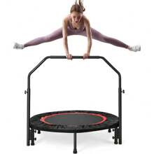 Profesional Fitness de 40 Pulgadas 102CM con Mango Ajustable para Uso en Exteriores e Interiores, Capacidad de Peso: 300 kg - Negro - Ver 1