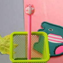 可爱仓鼠笔动物书写笔黑色墨水酷笔新奇有趣笔学校办公家居用品学生礼物仓鼠派对随机颜色 2 支