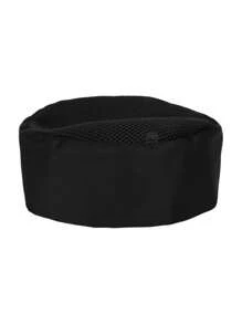 Chapéus de chef unissex para homens e mulheres, gorros de chef ajustáveis para adultos com parte superior de malha respirável para cozinha
