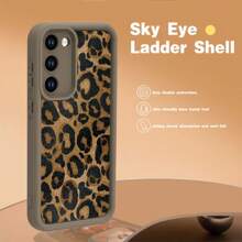 Funda protectora compatible con Samsung S25, S25 Plus, S24, S23, S22, S21 Ultra, S23, S21, S20FE, S21, S22, S23, S24, S25 Plus / A33 5G, A53 5G, A02, A03, de estampado de leopardo o guepardo simple, a prueba de golpes, con cobertura total, resistente al agua, a caídas y a arañazos, de color marrón