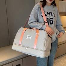 Luxury Large Capacity Duffel Bag - Versatile Shoulder And Crossbody Tote Bag With Dry And Wet Separation Pockets And Double Side Pockets For Travel And Fitness