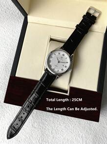 Pablo Raez 1 Đồng hồ đeo tay kinh doanh cổ điển dành cho nam Thép không gỉ Bạc Vỏ IPS Đen sang trọng Mềm mại & Thoải mái Da sợi nhỏ Thời trang Mặt số 40mm Vạch chia độ La Mã Có ngày Chống nước 50M Hàng đầu Thương hiệu mới AAA Đồng hồ đeo tay thạch anh nam Đồng hồ thể thao thường ngày Quà tặng đẹp mắt cho bạn bè hoặc gia đình Quà tặng cho cha Phù hợp cho cuộc sống hàng ngày/Công việc/Trang trí tiệc Đồng hồ đeo tay Quà tặng sinh nhật - Bạc - Xem 12