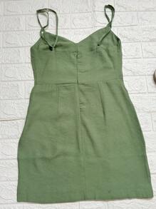 Short Dress Marrante Faminina - Dark Green - View 4