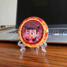 Nezha 2 Movie-Themed Cute Desktop Decoration Resin Craft Figurine, Ideal Small Gift