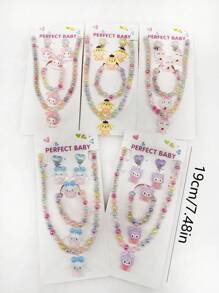 Sanrio 4pcs Sanrio Cartoon Hello Kitty Necklace Hairclips Ring Set Toy Kawaii Sanrio Teenagers Hairpins Accessories Birthday Gifts