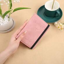 New Soft Texture Anti-Wrinkle Tie Belt PU Leather RFID Passport Cover Travel Wallet Document Holder For Women For Men Wallet Mini Wallet Purse Wallet Card Wallet