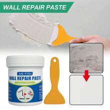 [Quick Repair] Multi-Functional Wall Repair Paste - Easily Repair Wall Cracks, Holes, Waterproof And Moisture-Proof, Wall Looks New!" Quick Repair: Easily Fill Wall Cracks, Nail Holes, Scratches And Other Defects, Dry Quickly, Save Time.