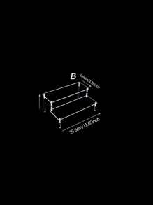 1 pièce Présentoir de gâteau/bureau transparent en acrylique, support de rangement polyvalent pour figurines d'action, parfums, cosmétiques, gâteaux et ornements
