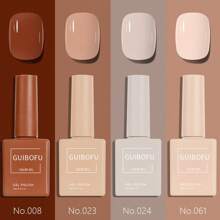 GUIBOFU 4Pcs 0.5Oz Gel Nail Polish Set Same Color Same Bottle Soak Off Gel Polish Kit Nail Art Manicure Salon DIY At Home For Women - Nhiều màu - Xem 16