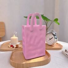 1pc,Handbag Flower Pot Decoration Ornament, Creative Pots, Super Beautiful Flower Pot, Indoor Outdoor Home Decor Garden Patio Unique Home/Kitchen/Office/Dressing Tables Cute Vases Gift