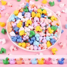 10/30/50/100 sztuk miniaturowych figurek kaczek z żywicy - kreatywne dekoracje DIY, odpowiednie do ogrodu fantasy, akwarium i gier w chowanego - idealne na domowe przyjęcia i rzemiosło - Wielokolorowe - Zobacz 1