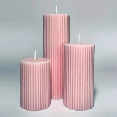 奢华法式复古圆柱形香氛蜡烛 - 无烟香薰，适用于家居装饰、婚礼、婚宴布置、派对及浪漫氛围 | 拍照道具、礼品创意、优质大豆蜡烛、圣诞装饰、房间装饰、圣诞礼物