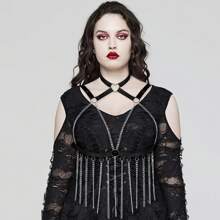 Gothic Punk Body Harness Bra For Women Sexy Lingerie Breast Hollow Cage Bra Harness Cupless Strappy Bralette Elastic Cage Harness Belly Belts Party Dance Rave Accessories Plus Size - Multicolor - View 5