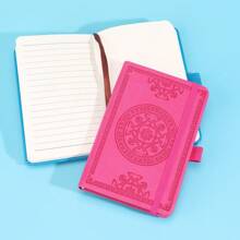 Carnet de notes portable de style rétro format A6, mini bloc-notes minimaliste de poche, pages intérieures à grille blanche, petit journal intime, cahier de croquis, cadeau de récompense pour étudiant, 8 options de couleurs, fournitures scolaires, rentrée des classes