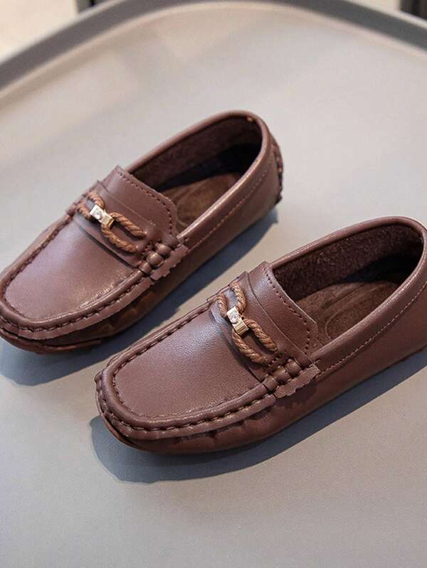 Boys' Fashion Loafers, New Kids Shoes Slip-On Anti-Slip Comfortable Casual Boat Shoes