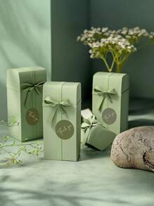 500张/卷 感谢圆形贴纸、封条贴纸、感谢贴纸、清新绿色贴纸、礼品包装贴纸、饮料杯装饰包装贴纸、礼品装饰贴纸、婚礼纪念品装饰贴纸、蛋糕装饰贴纸、信封贺卡贴纸 - 彩色 - 查看 4