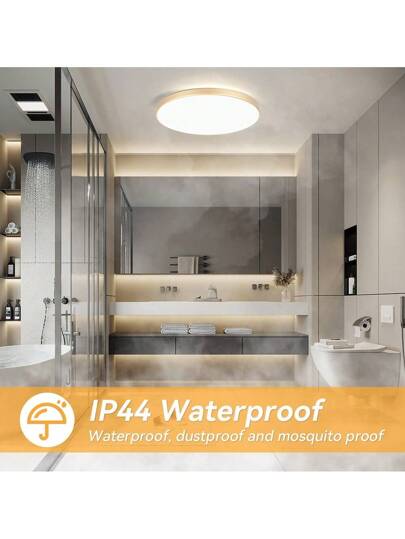 CANMEIJIA LED Ceiling Lights, Moderne Flush Mount Lights Bedroom, Dimmable Remote Control Lamps Living Room, Kitchen, Children's Hallway, Garage, Adjustable Temperatures, 220V view 8