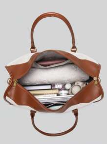 Individualisierbare Buchstaben Reisetasche, große Kapazität Handtasche, Tragetasche für Schwangerschaft Krankenhaus, Gym, Segeltuch, multifunktional, vielseitig, große Kapazität, leicht, funktional, praktisch für Studenten-Wohnheime, für Lehrer, für Jungen und Mädchen, für Teenager, Mittel- und Oberstufenschüler, Studenten