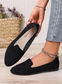 2025 Spring & Summer New Flat Slip-On Shoes, Fashion Versatile Casual Flat Women Shoes, Low Vamp Women Flats, All-Season Women Shoes, Work Shoes