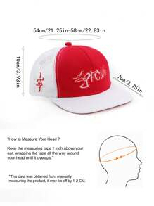 1 件装嘻哈平檐帽，男士夏季网眼帽，新款复古透气棒球帽，街头风格太阳帽 - 多色 - 查看 8