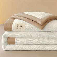 1 Peça Edredom Monocromático para Ar-Condicionado, Decoração Doméstica Minimalista Moderna, Edredom Respirável e Leve para o Verão, Roupa de Cama para Uso Diário no Verão