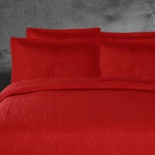 Single Bedspread Kit Boutis Ultrasonic 2 Pieces With 1 Pillowcase Habitat Roses - 紅色 - 查看 4