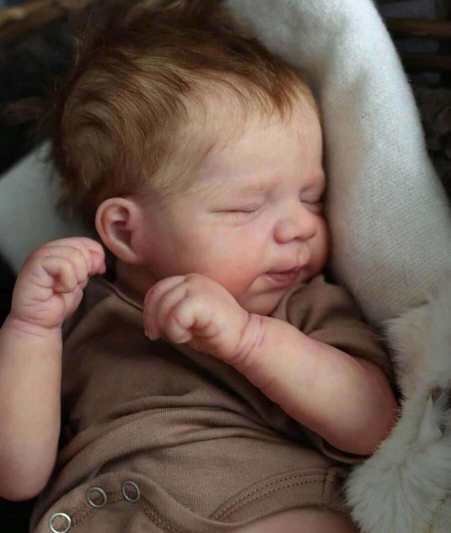 Realistic Reborn Baby Dolls Boy 20 Inch Realistic Toddler Doll Sleeping Real Life Newborn Baby Dolls That Look Real Lifelike Baby Dolls Soft Vinyl Body - 彩色 - 查看 1