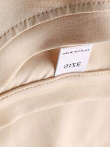 女童花卉标语印花圆领短袖T恤，春夏休闲T恤 - 杏色 - 查看 7