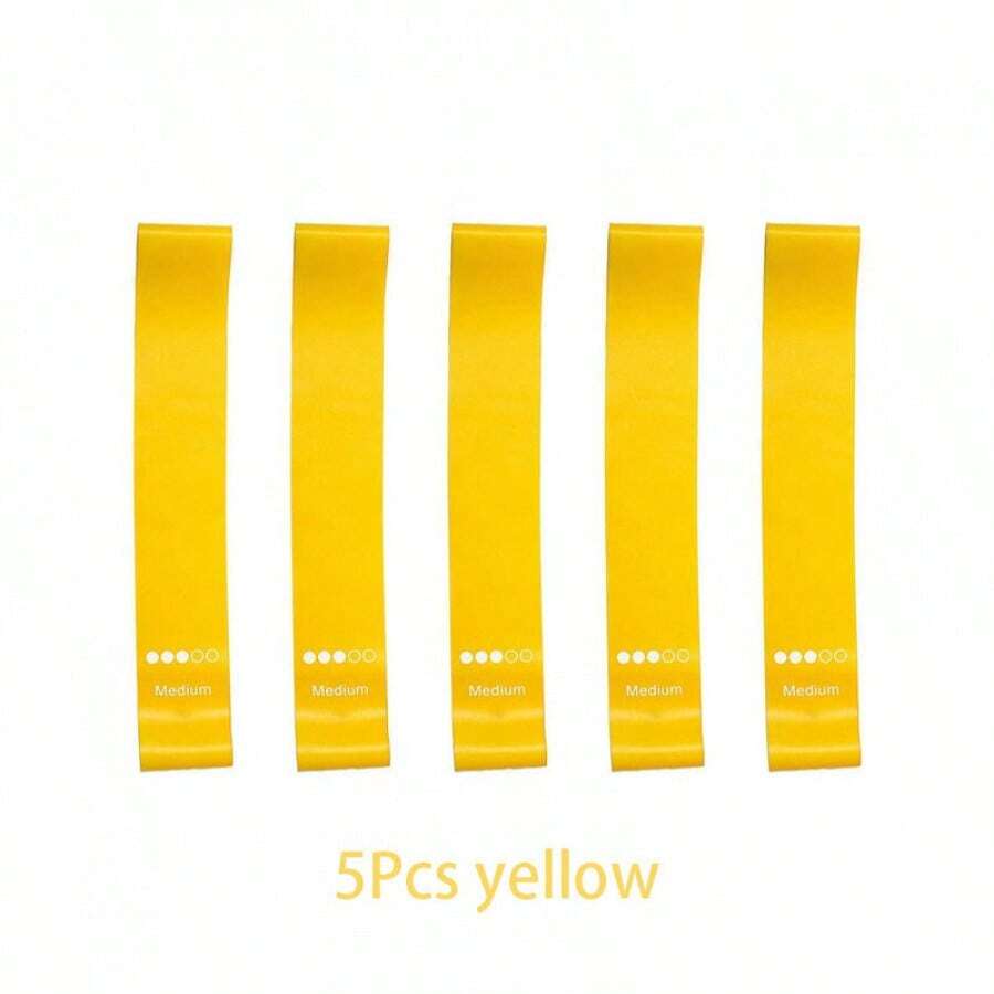 5Pcs/Set Yoga Resistance Rubber Bands Bodybuilding Elastic Bands Pilates Exercis-2025