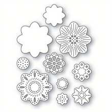 1 pieza Troquelado de metal en forma de flor, troquelado de metal 2024 para la elaboración de tarjetas de papel, scrapbooking, tarjetas DIY, álbumes de fotos y decoraciones artesanales