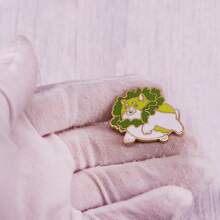 Dish Dog Brooch Cute Vegetable  Badge Accessories - Gold - View 3