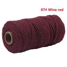 2 mm*100 m Corde de macramé, fil naturel épais, corde tressée synthétique filée au cœur, corde de macramé à 4 torons pour suspensions murales, accroches, DIY, décorations de la maison, emballages cadeaux
