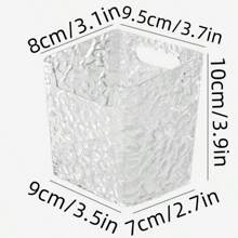 1 Plastic Wall-Mounted Storage Rack, Transparent Adhesive Cabinet Door Finishing Rack, No Need To Drill Holes, Self-Adhesive Tape, Suitable For Bathroom, Kitchen And Living Room.