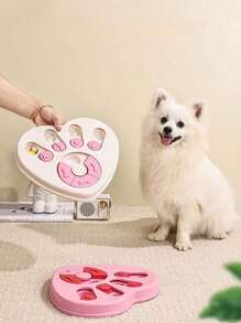 1pc Dog Puzzle Toys Slow Feeder, Interactive IQ-Enhancing Food Dispenser, Non-Slip Slow Eating Bowl, Cat And Dog Food Game, Durable And Easy To Clean, Anti-Choking Function, Slow Feed Treat Dispenser, Suitable For Small To Large Dog Breeds For Intelligence Training.