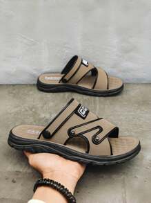 Dép xăng đan nam, chống trơn trượt, thoáng khí, nhẹ và thoải mái, thích hợp cho bãi biển và các hoạt động ngoài trời vào mùa hè, được làm từ da tổng hợp. - Màu Khaki - Xem 19