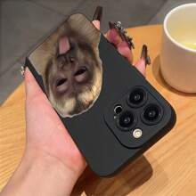 1个黑色哑光猴舌图案手机壳，可个性化定制，兼容 16 Pro Max、17/16/15/14 Plus、13/12/11、Air，也兼容三星系列手机。 - 彩色 - 查看 5