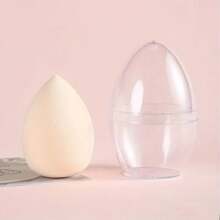 1 Makeup Sponge With Storage Box, 2 Powder Puff Sets, Beauty Egg + Storage Box Set Portable Makeup Sponge For Daily Makeup