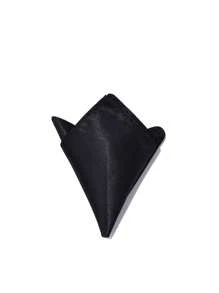 1 pièce de pochette carrée de poche de costume pour garçon, en couleur unie. Accessoire de poche de costume tuxédo de style britannique, écharpe de poche pour événement formel