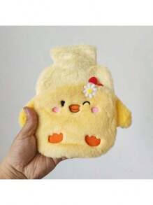 1pc Water Injection Type Hot Water Bag, PVC Material, Explosion-Proof, Anti-Scalding Hand Warmer, Plush Cute Hot Water Bag, Can Unpick And Wash, Back To School Supplies