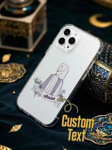 1pc Custom Rama Phone Case, Personalized Moon Or Star Phone Case, Custom Rama Phone Cover Compatible With Iphone 16 Pro Max, Rama Phone Case, Islam Case, Islamic, Case, Best Friend Gift, Gift For Mom/ Dad/ Her/ Him/ Girlfriend/ Boyfriend/ Wife/ Husband/ Friend,Stylish,Colorful,Vintage,Cute,Contracted,Funny,Custom,Personalized,Unique,Customized,Ideal Gifts For Him,Ideal Gifts For Her,Boyfriend,Girlfriend,Family,Friends,Grandparents,Couple,For Anniversaries,For Birthdays,Season Picks,Cell Phones & Accessories,Customized Phone Cases - Multicolor - View 2