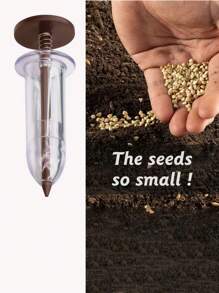 1pc Portable Seed Dispenser - Easy-To-Use Manual Seed Sower Suitable For All Seeds, Ideal Garden And Lawn Care Tool, Seed Point Spreader