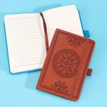 Carnet de notes portable de style rétro format A6, mini bloc-notes minimaliste de poche, pages intérieures à grille blanche, petit journal intime, cahier de croquis, cadeau de récompense pour étudiant, 8 options de couleurs, fournitures scolaires, rentrée des classes