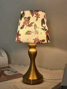 1pc LED Print Fabric Desk Lamp, USB Interface With 3 Color Adjustable Brightness, Suitable For Bedroom/Living Room/Study/Office, Can Also Be Used As Sleep Light, Energy Saving And Eye-Caring