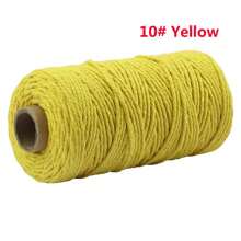 2 mm*100 m Corde de macramé, fil naturel épais, corde tressée synthétique filée au cœur, corde de macramé à 4 torons pour suspensions murales, accroches, DIY, décorations de la maison, emballages cadeaux